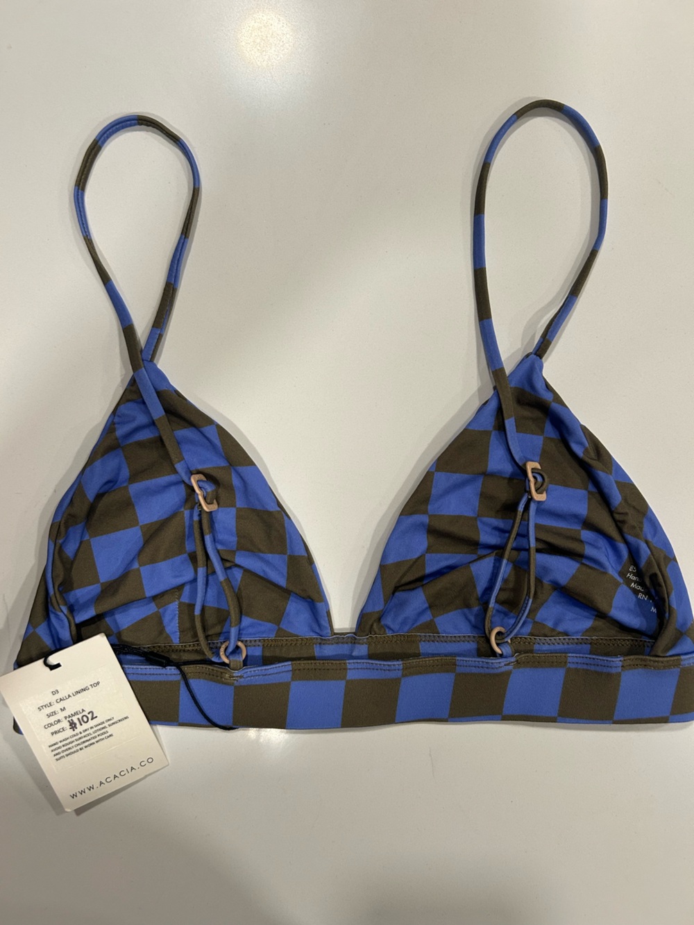 Acacia Cala Lining top print: Pamela size M NWT